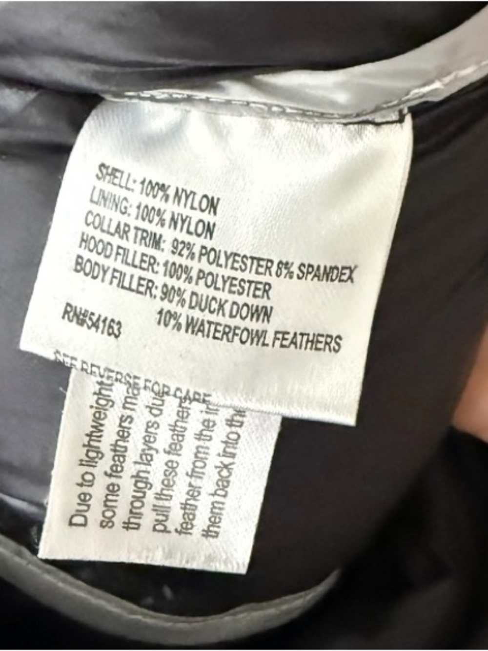 Calvin Klein Packable Lightweight Premium Down Hooded Puffer Coat Black Sz Small - Picture 5 of 6